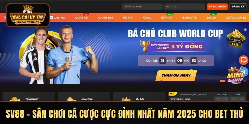 SV88 - Sân Chơi Cá Cược Cực Đỉnh Nhất Năm 2025 Cho Bet Thủ